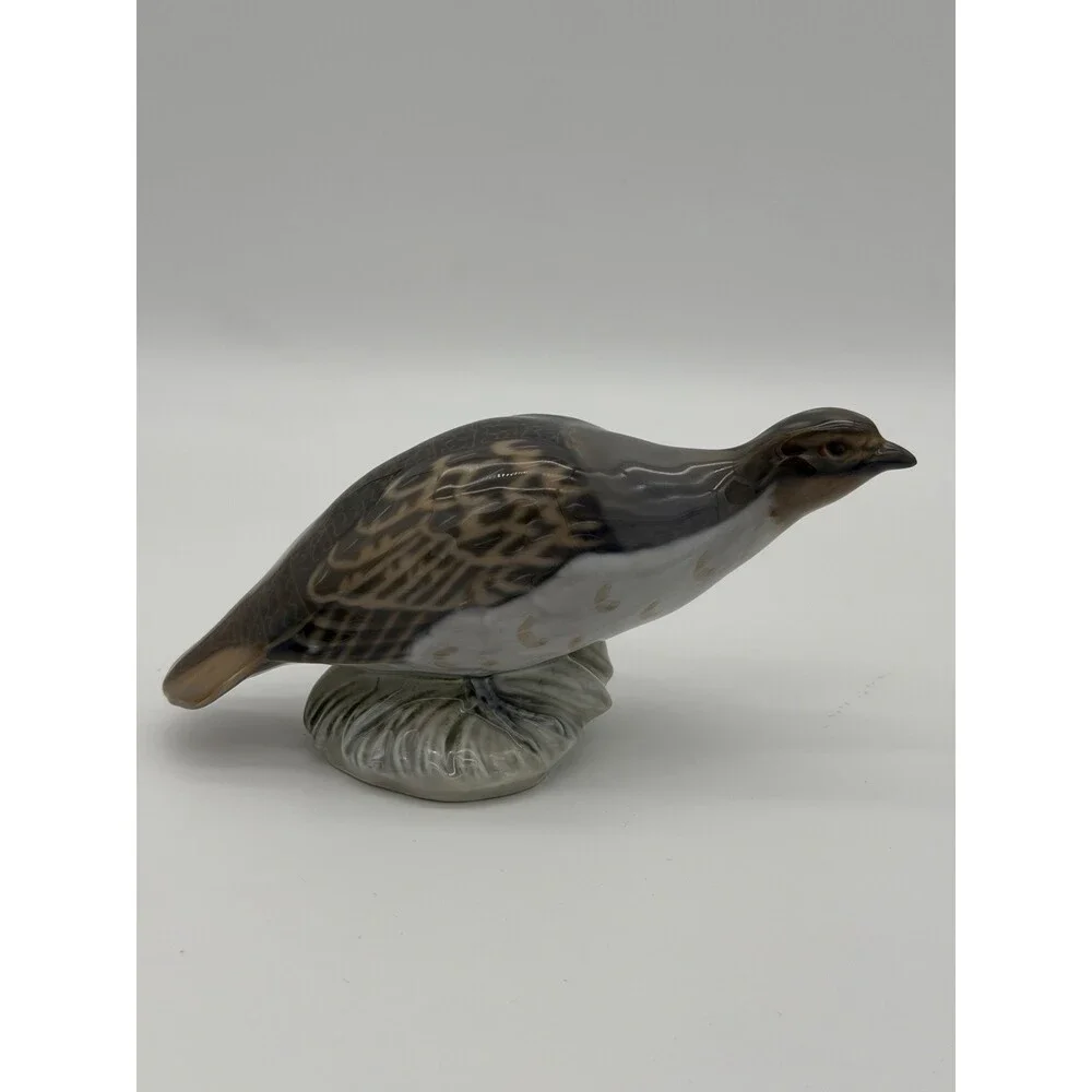 Royal Copenhagen Partridge Bird Porcelain Denmark Signed Peter Herold Figurine